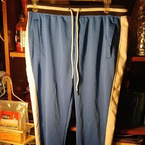 SCREENSHOT- 2XL- Men's Blue and White Joggers